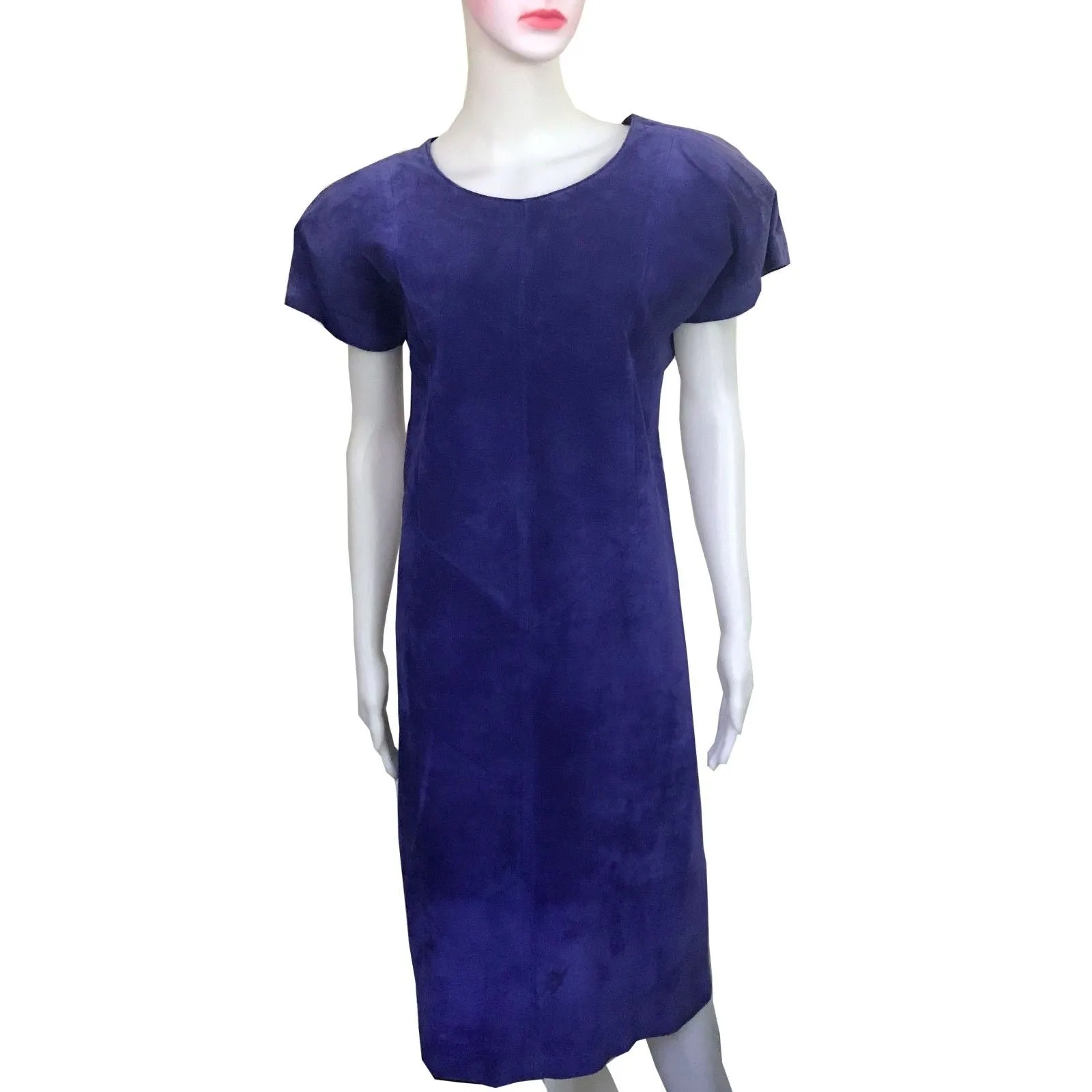 1980s SUEDE DRESS