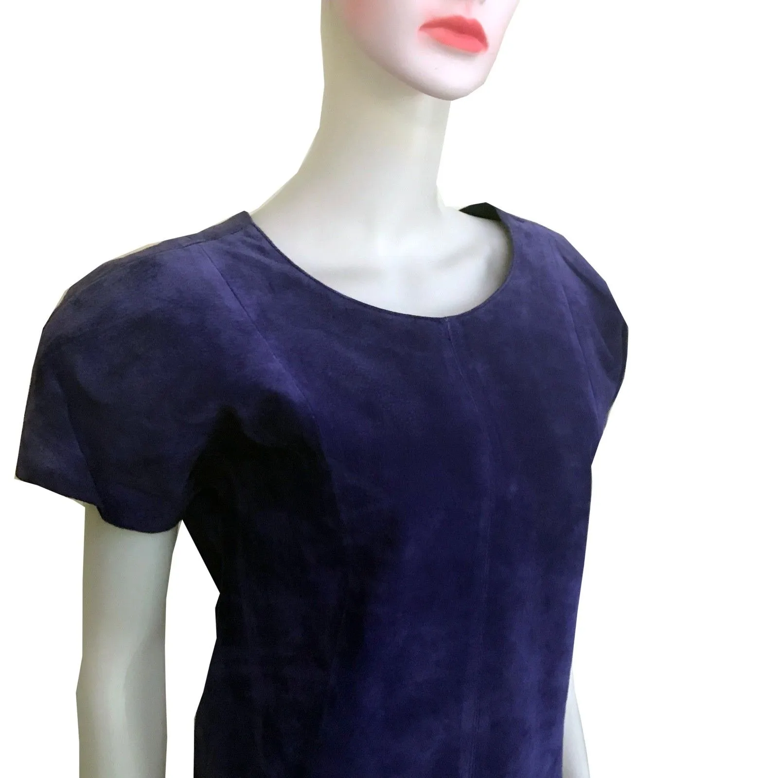 1980s SUEDE DRESS