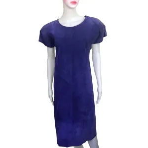 1980s SUEDE DRESS