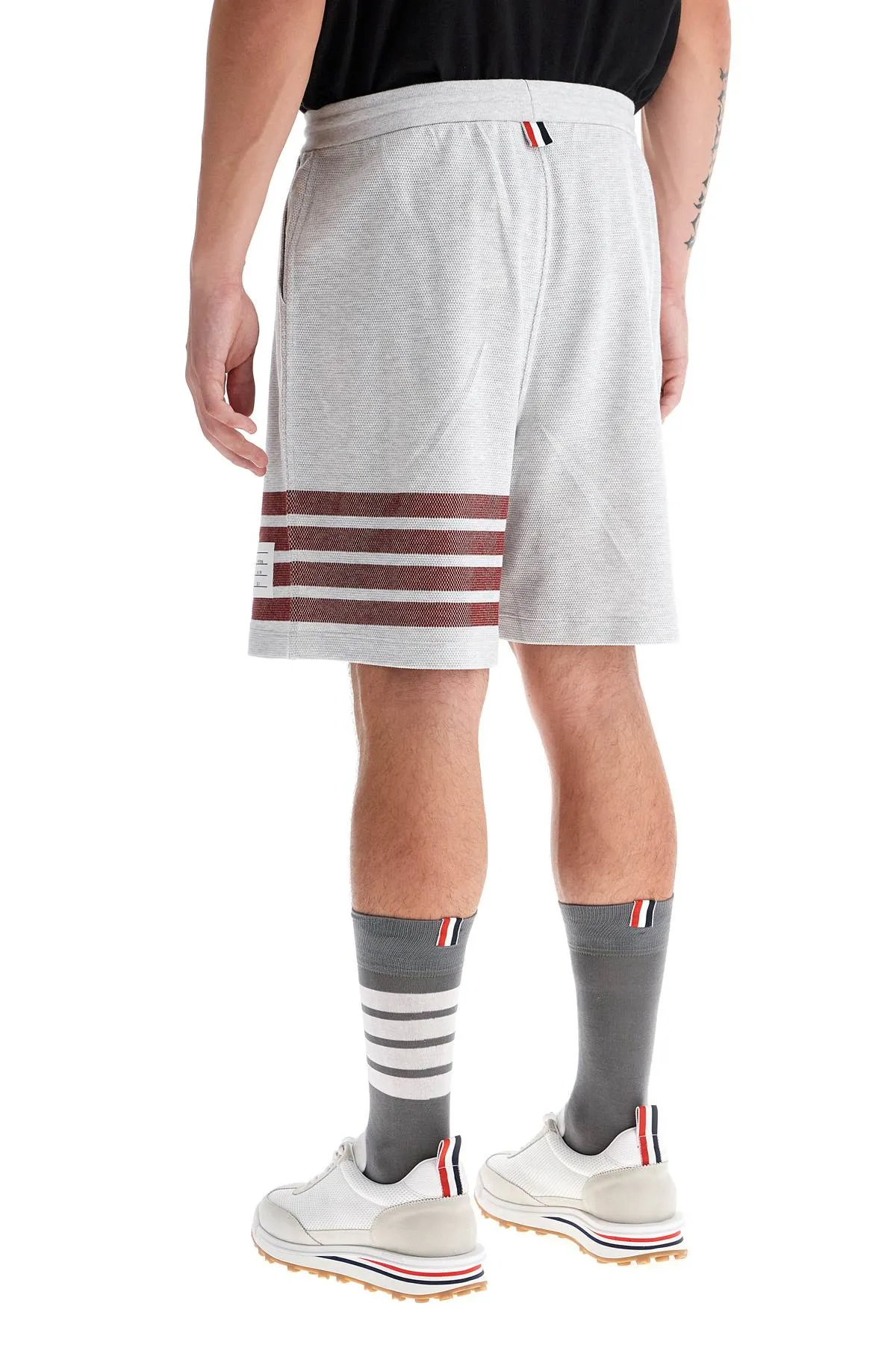4-bar cotton bermuda shorts
