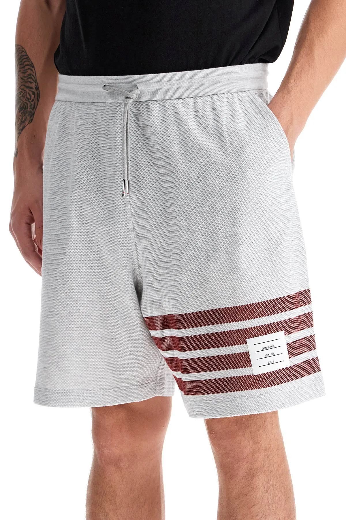 4-bar cotton bermuda shorts
