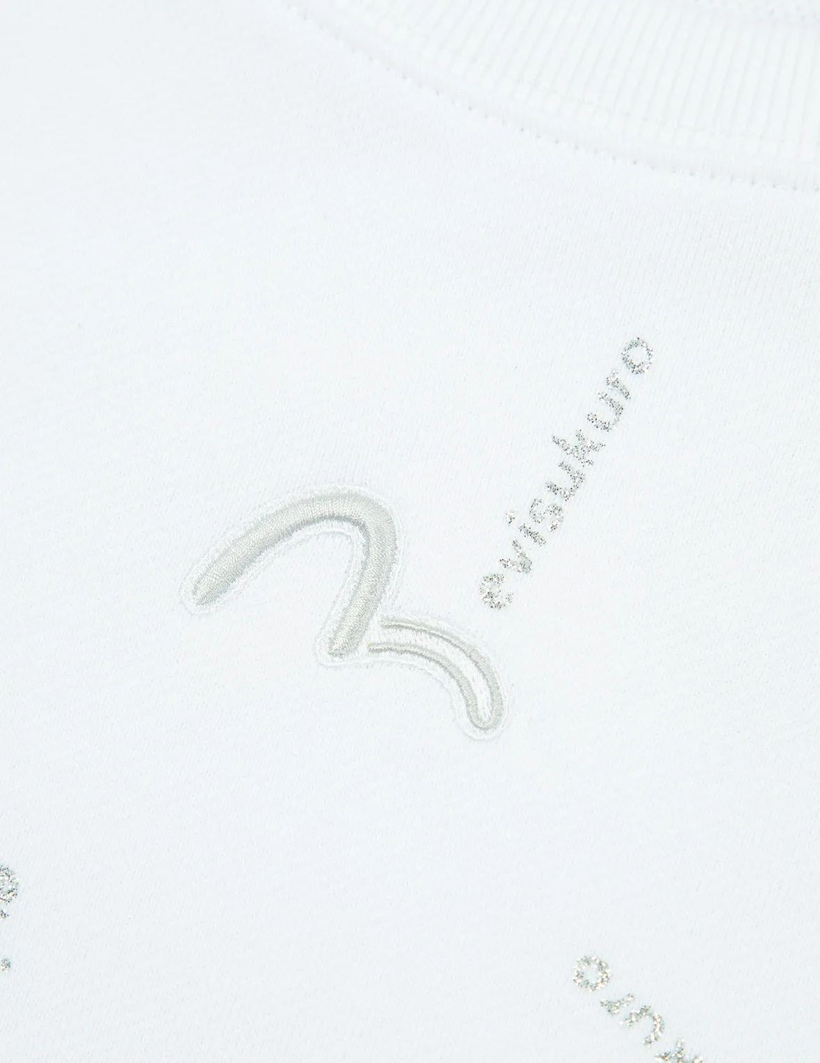 Allover Logo Glitter Print Sweatshirt