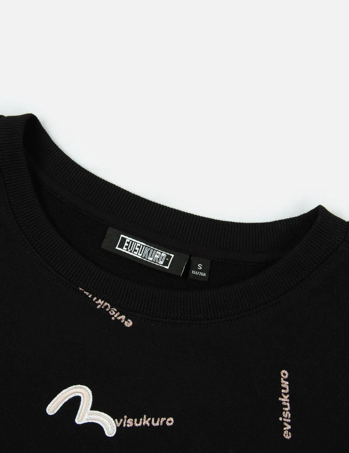 Allover Logo Glitter Print Sweatshirt