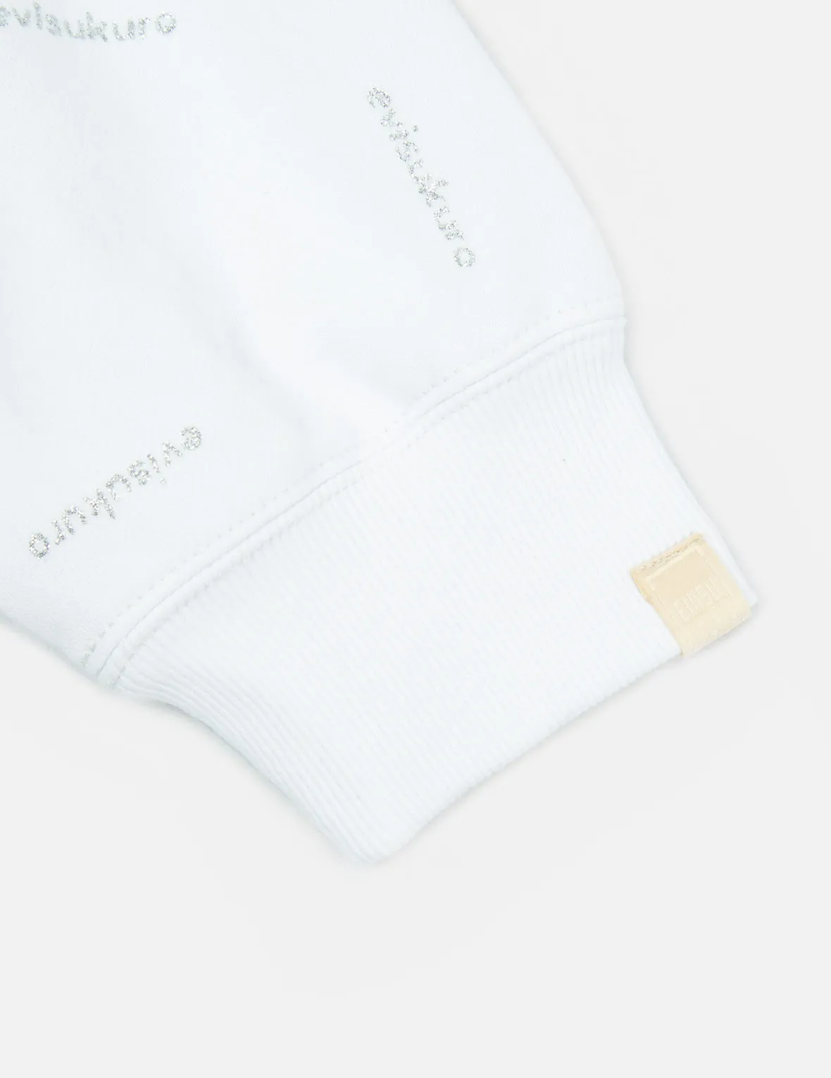 Allover Logo Glitter Print Sweatshirt