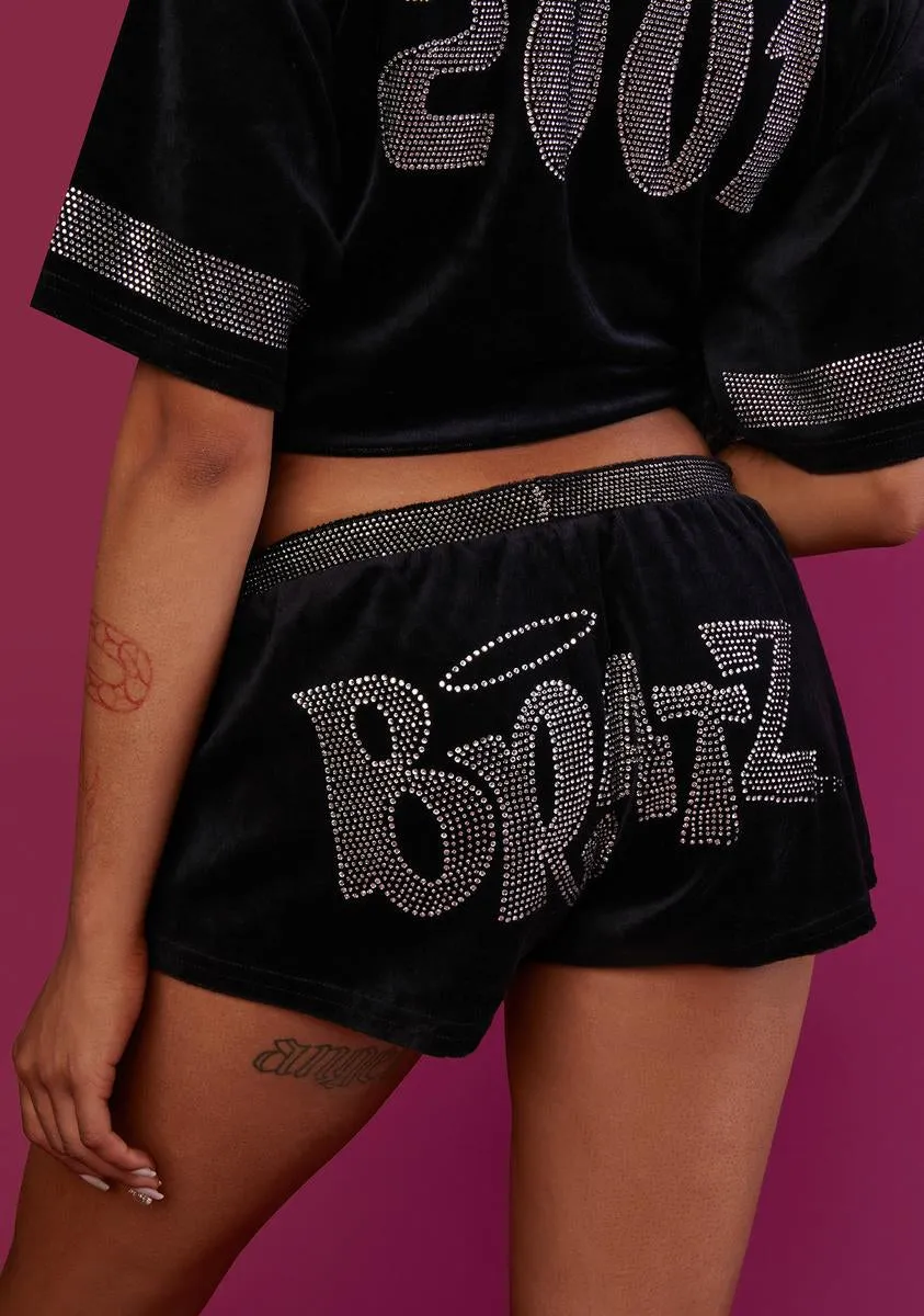 Be Your Motivation Velour Shorts