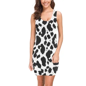 Big Leopard Sleeveless Tank Dress up to 3 XL (FWS)