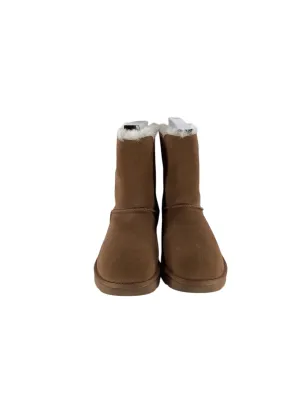 Boots Ankle Flats By Ugg In Brown, Size: 10