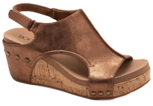 Carley Wedges in Antique Bronze