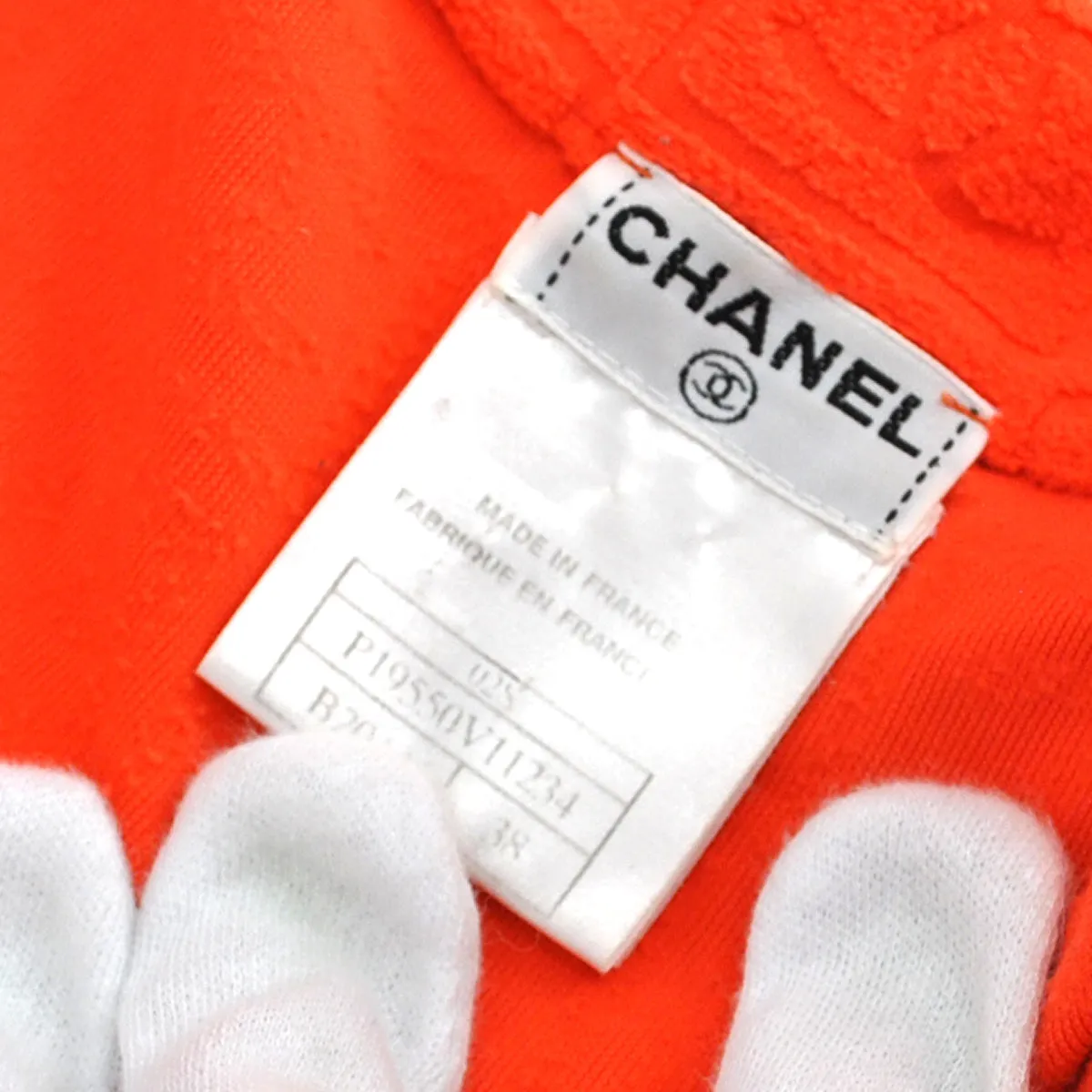 Chanel 2002 High-Summer logo-embossed towelling-finish blazer #38