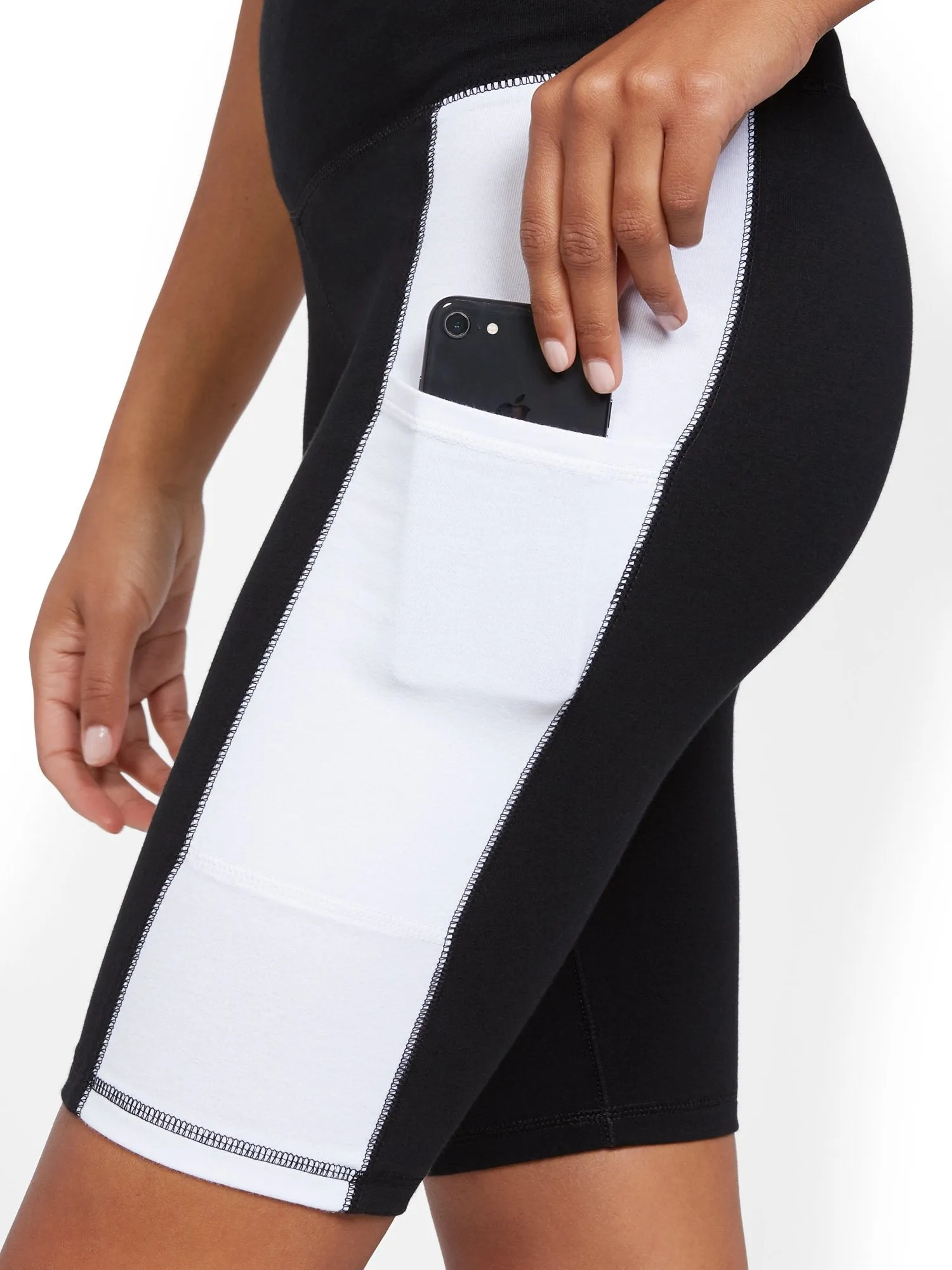 Colorblock Pocket Biker Short