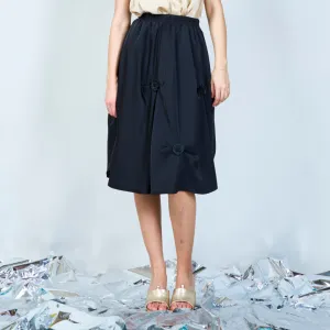 Contemporary midi skirt with tie accents wholesale