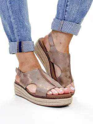 Corky's Bronze Metallic Ready or Not Wedges