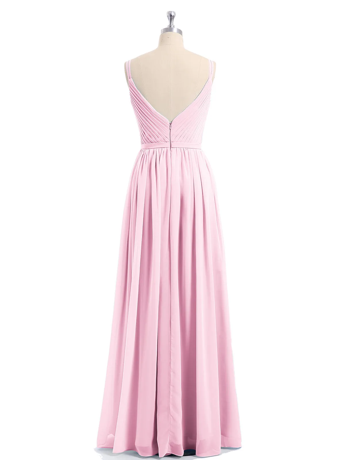 Double Strap Chiffon Bridesmaid Dresses Clearance