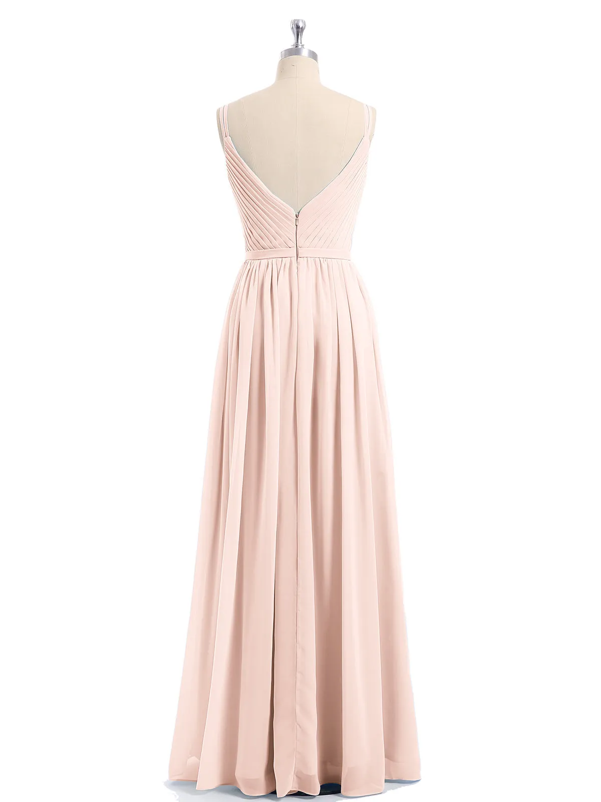 Double Strap Chiffon Bridesmaid Dresses Clearance