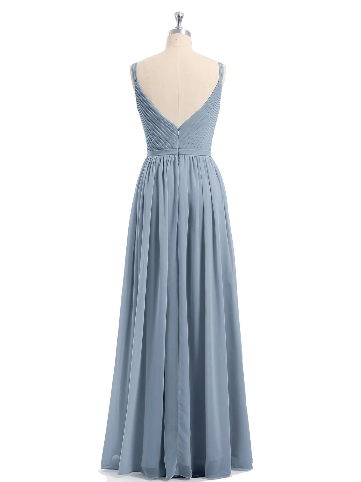 Double Strap Chiffon Bridesmaid Dresses Clearance