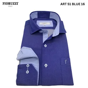 Fioruzzi  Art 51 Smart Casual  Shirt- Blue 16