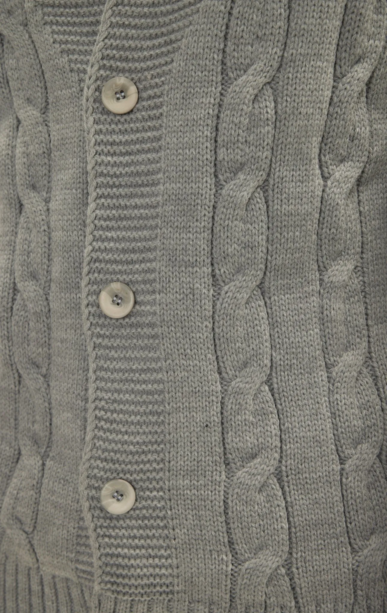 Four Button Down Cardigan - Grey