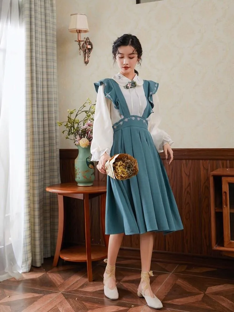 Full Bloom Blouse & Midi Skirts