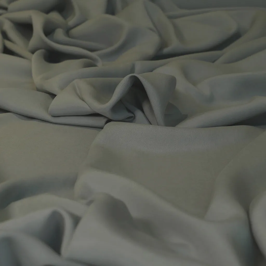 Helsinki - Stonewash Green Lyocell  Fabric Woven Twill Fabric - 1.5m Remnant