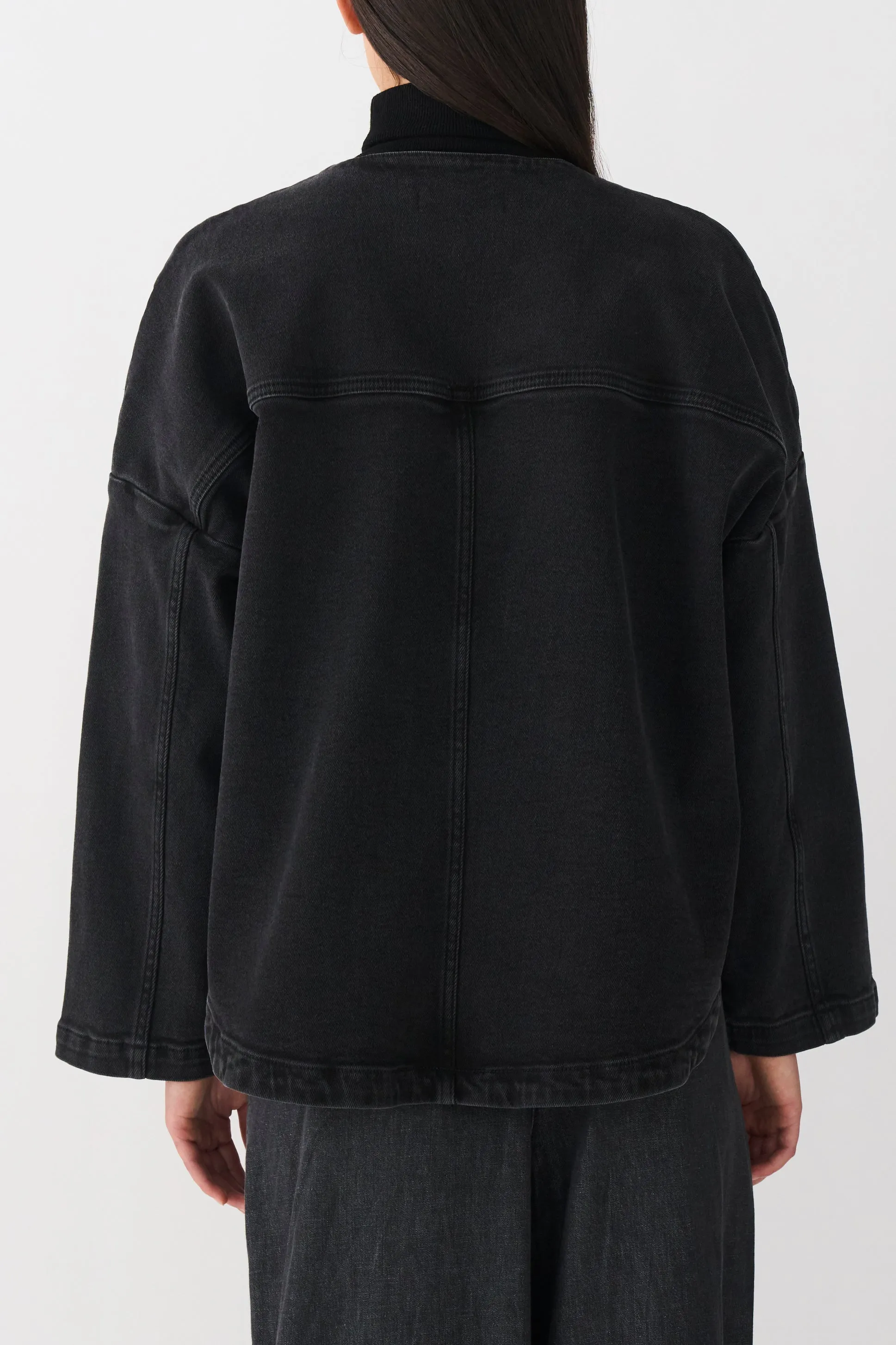 IVY-Augusta Denim Jacket Wash Faded - Black