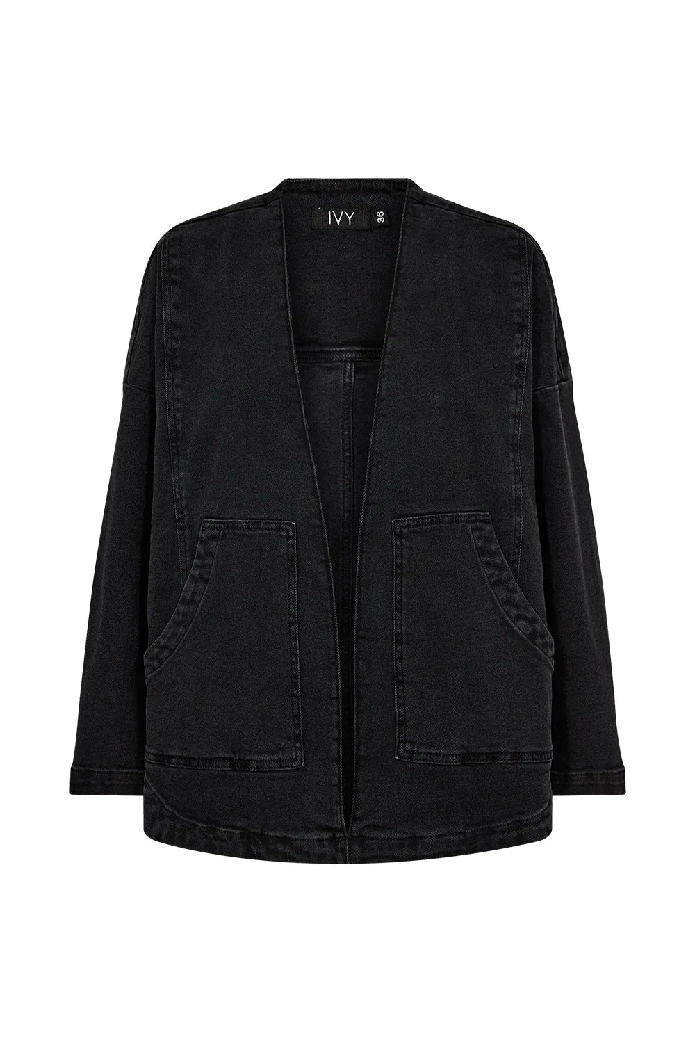 IVY-Augusta Denim Jacket Wash Faded - Black