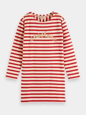 Kids - Breton striped sweat dress