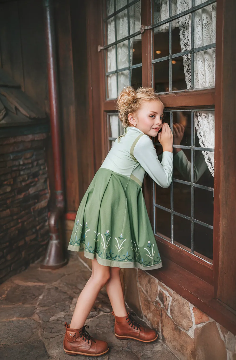 Little Ice Princess First Day in Forever Twirl Dress-Short Sleeve