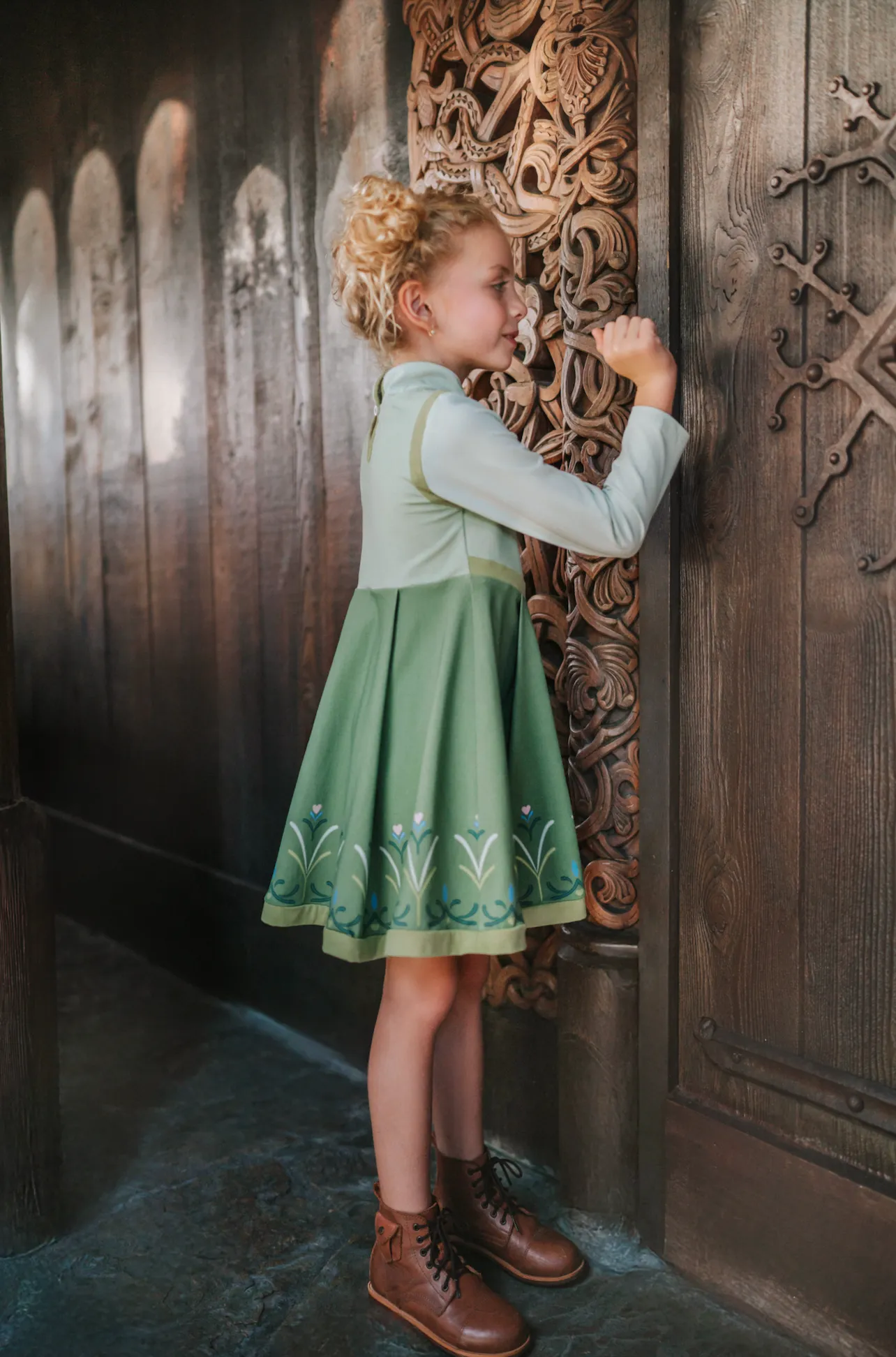 Little Ice Princess First Day in Forever Twirl Dress-Short Sleeve
