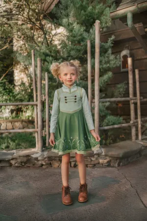 Little Ice Princess First Day in Forever Twirl Dress-Short Sleeve
