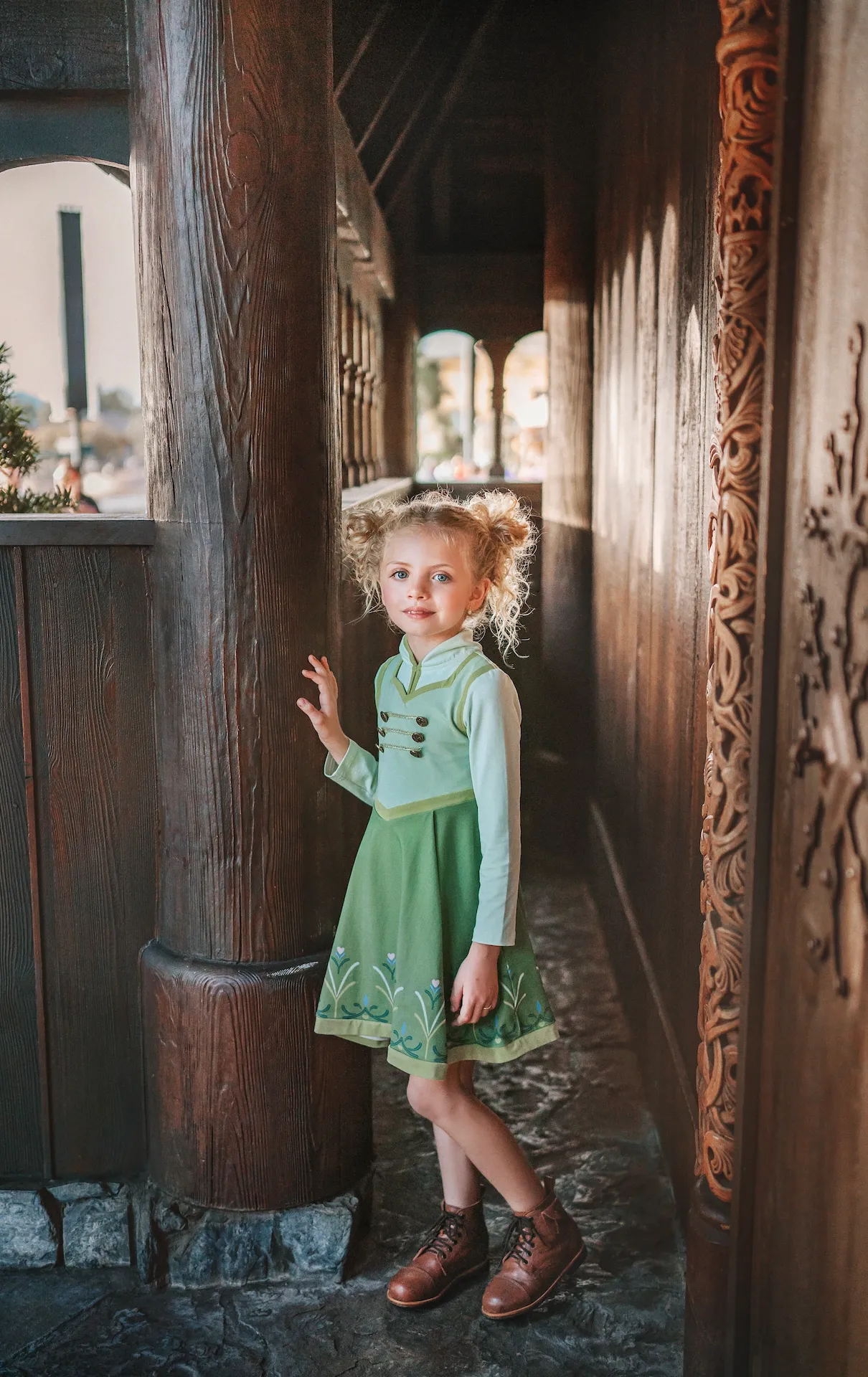 Little Ice Princess First Day in Forever Twirl Dress-Short Sleeve