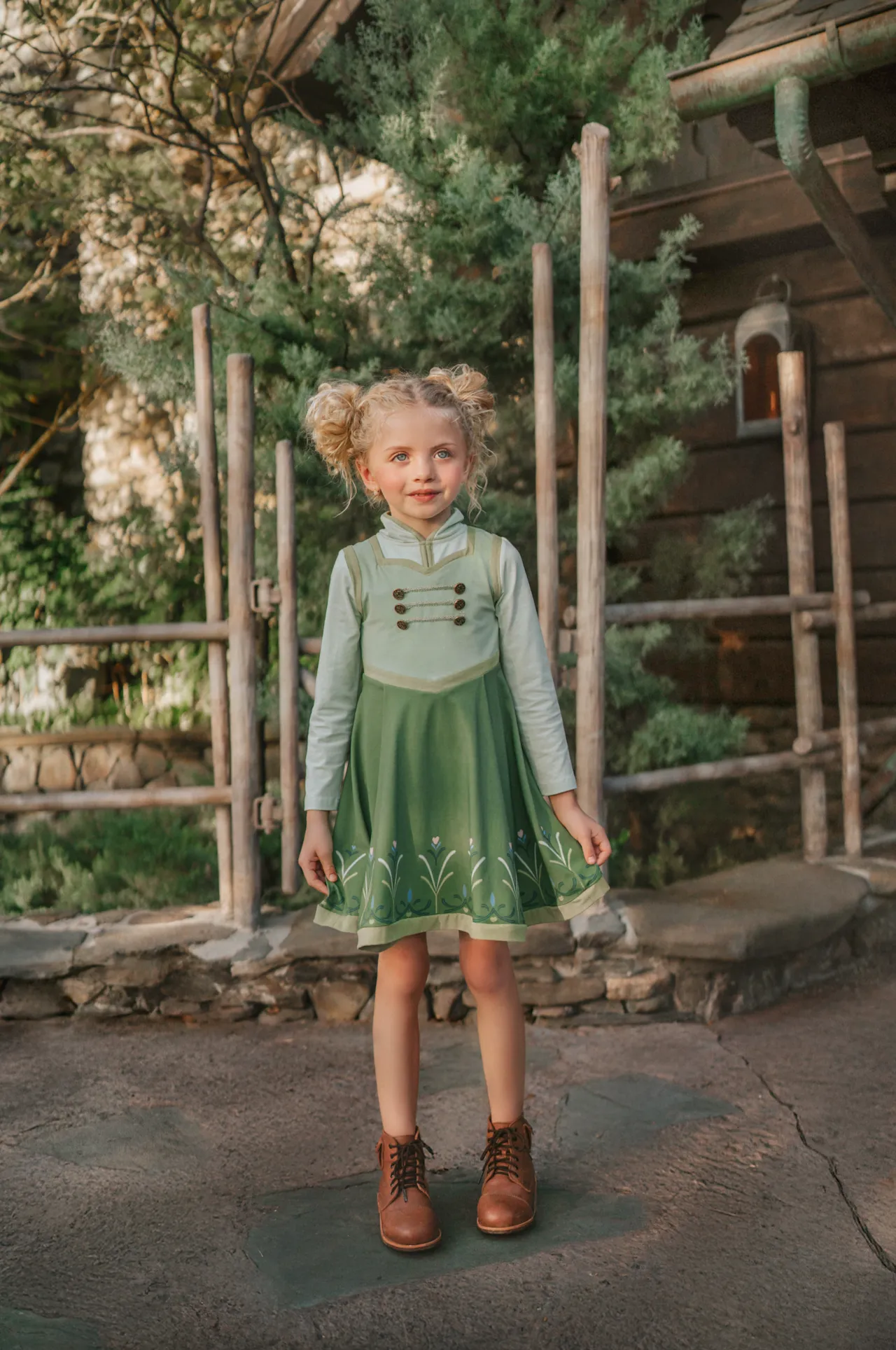 Little Ice Princess First Day in Forever Twirl Dress-Short Sleeve