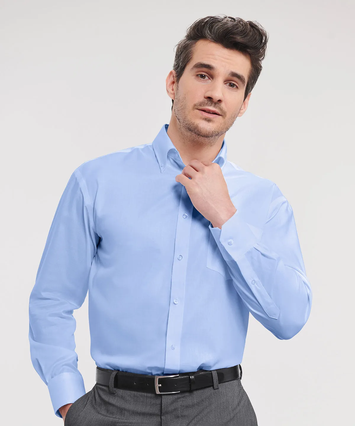 Long sleeve ultimate non-iron shirt | White