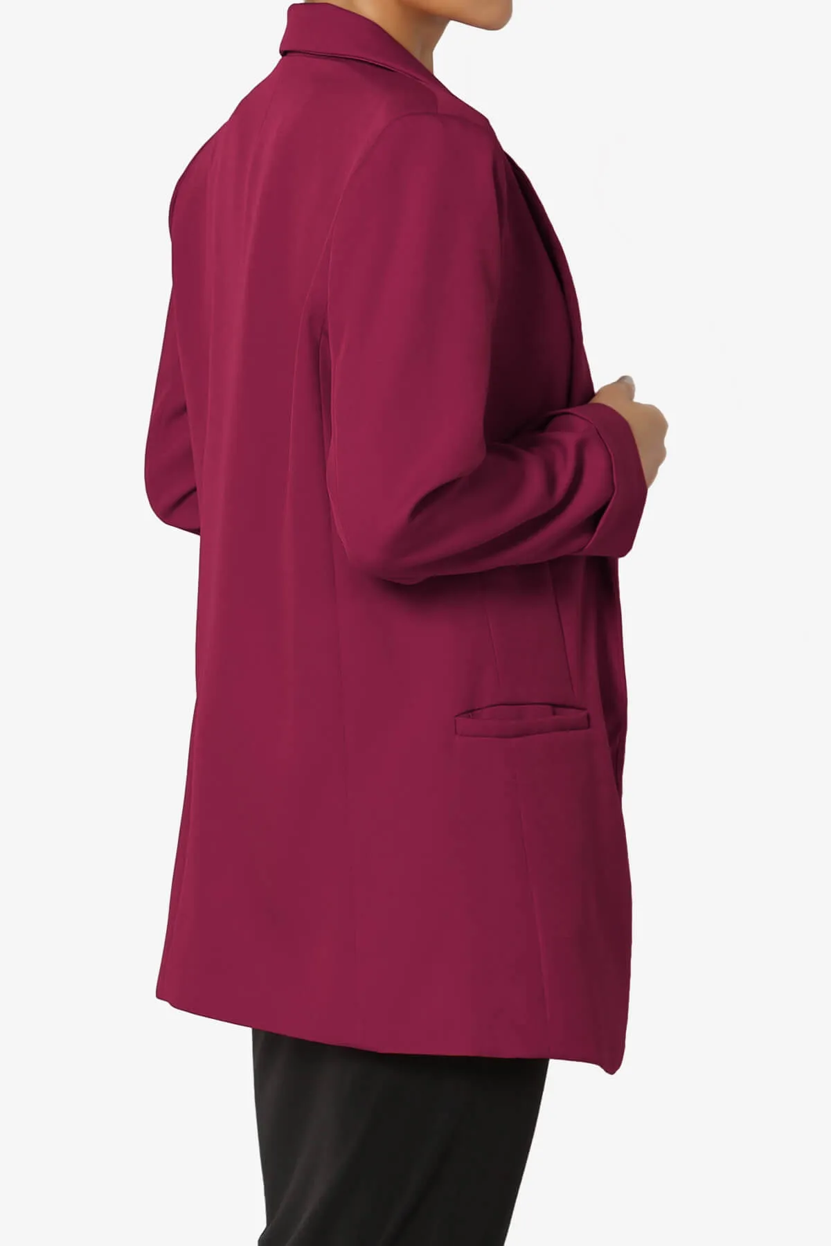 Malory Cuffed Sleeve Open Front Blazer