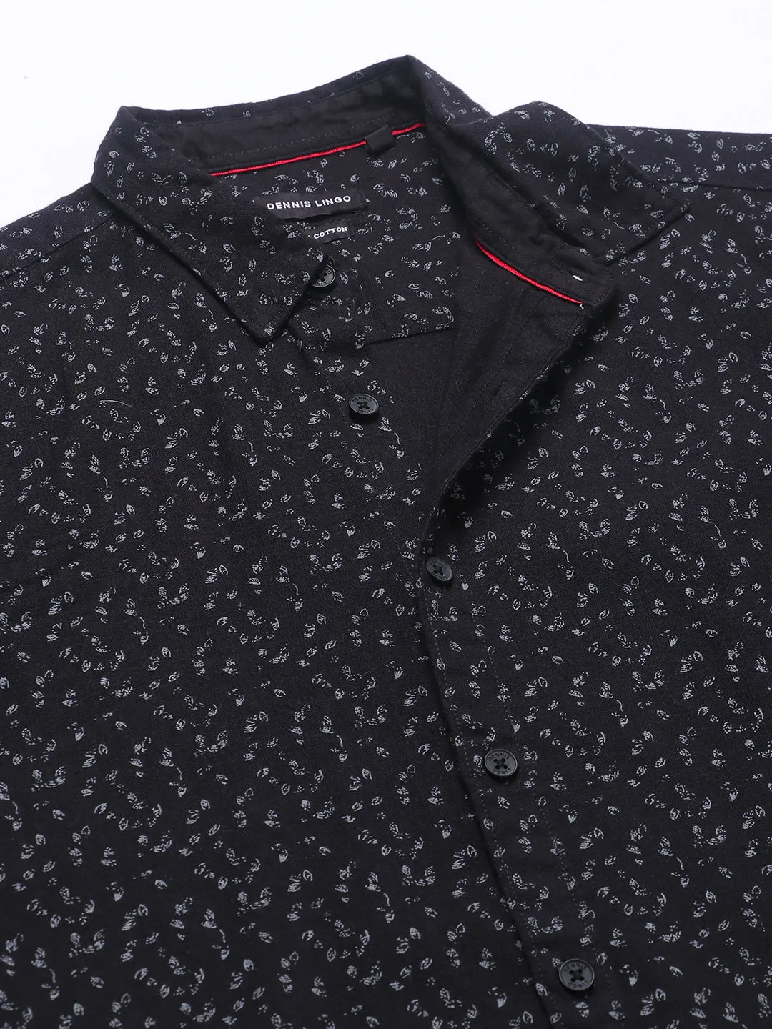 Men's Black Print Shirts
