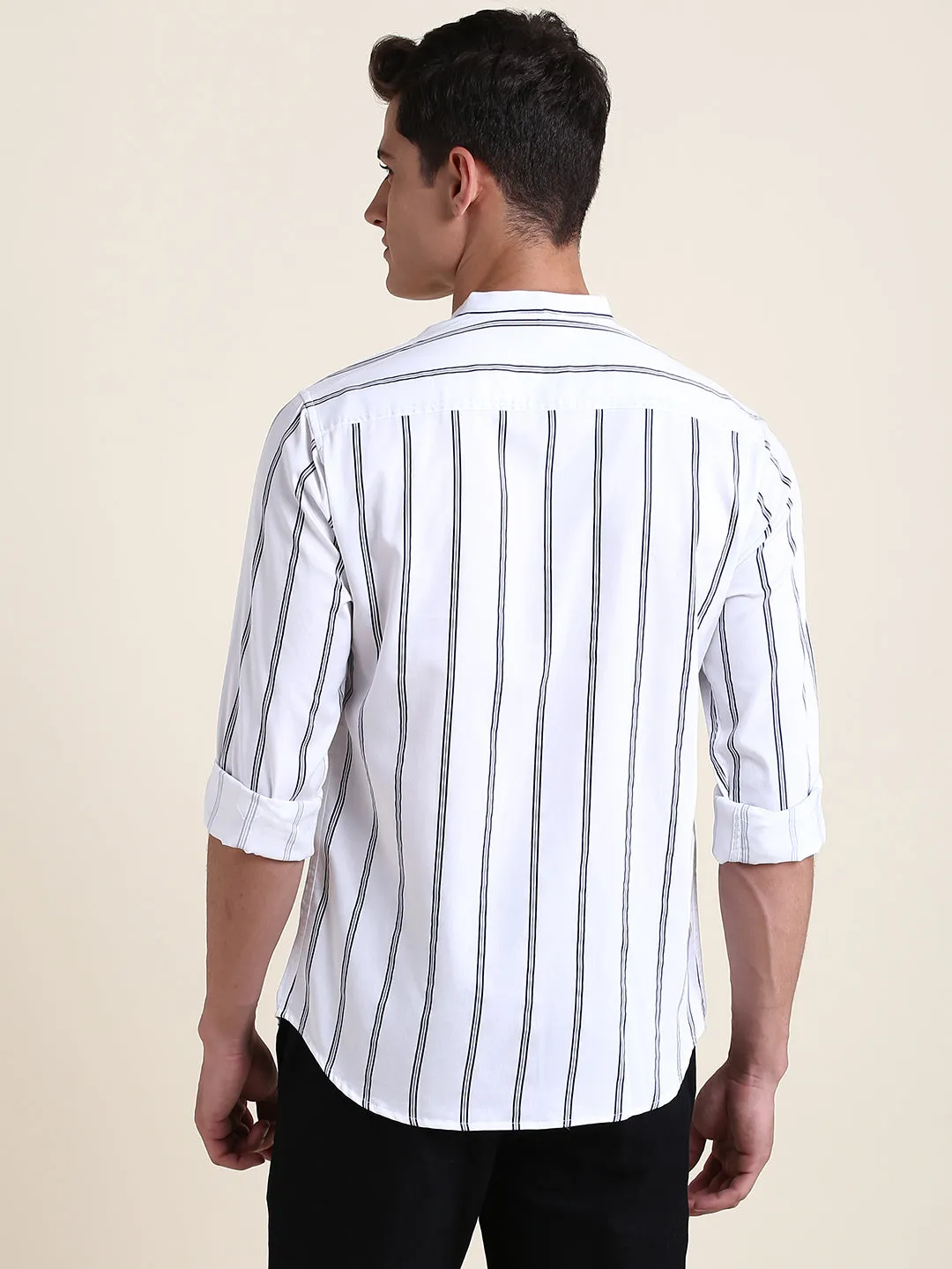 Men's White Stripe Shirts