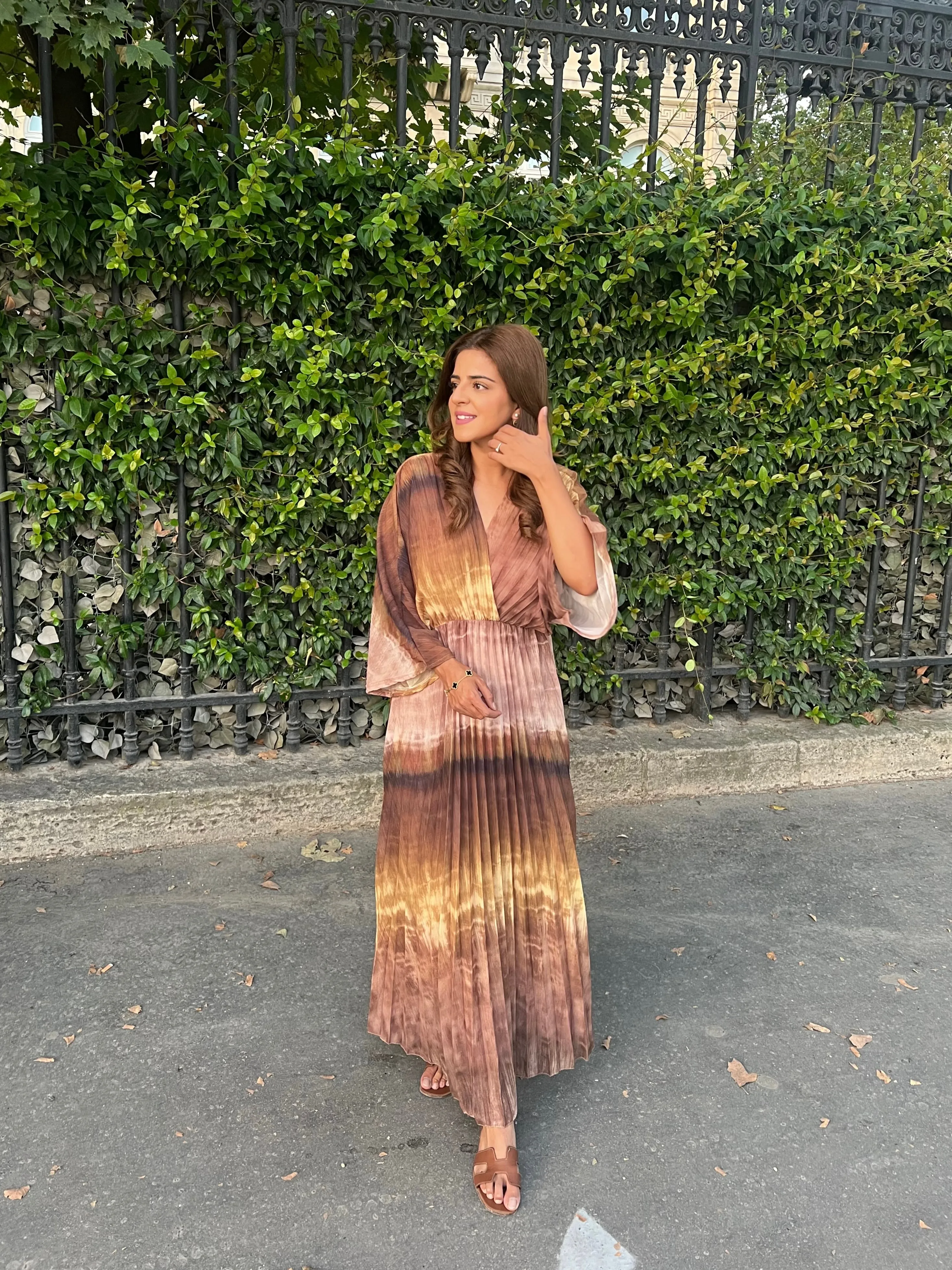 Mila dress in brown
