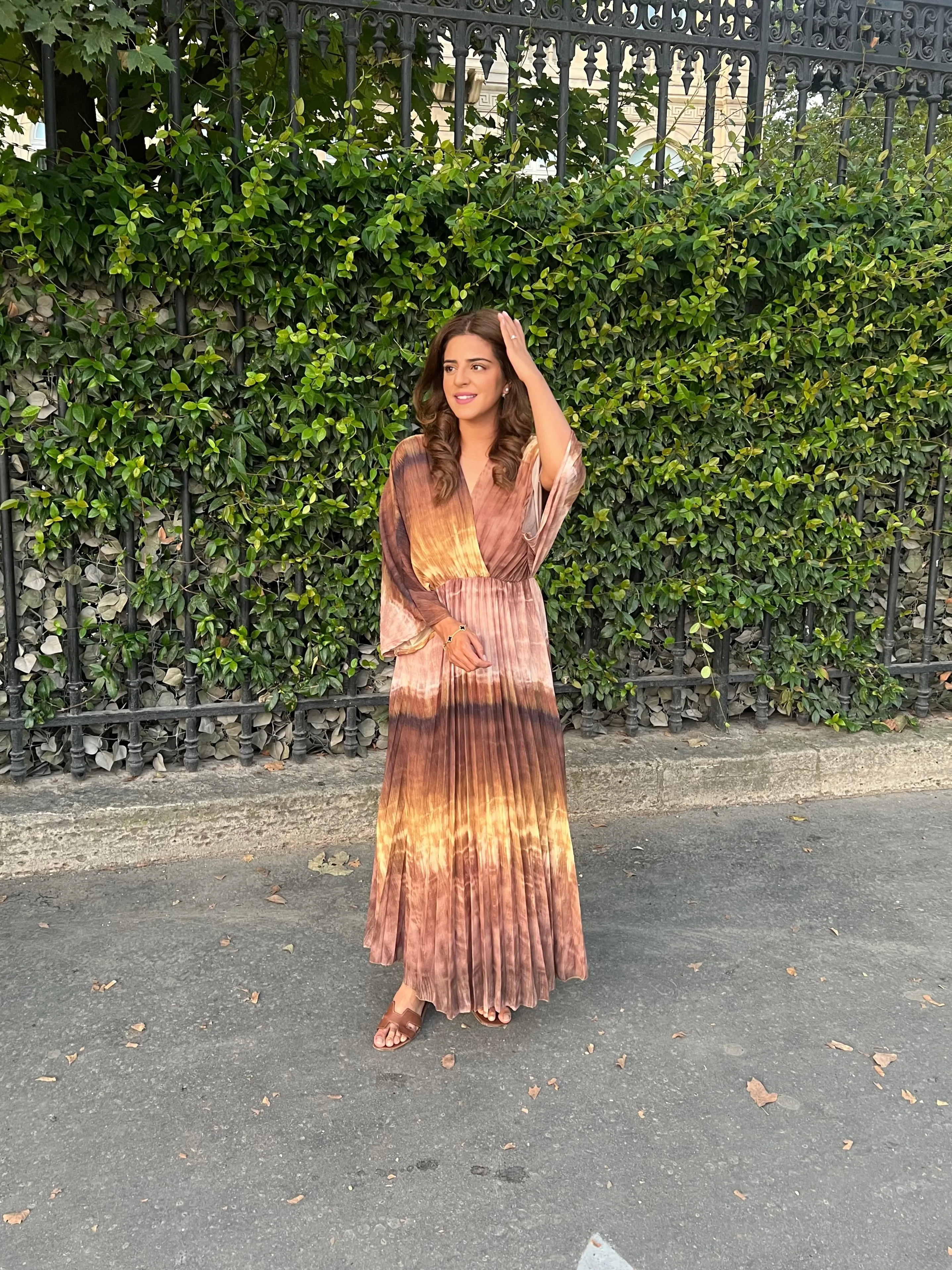 Mila dress in brown