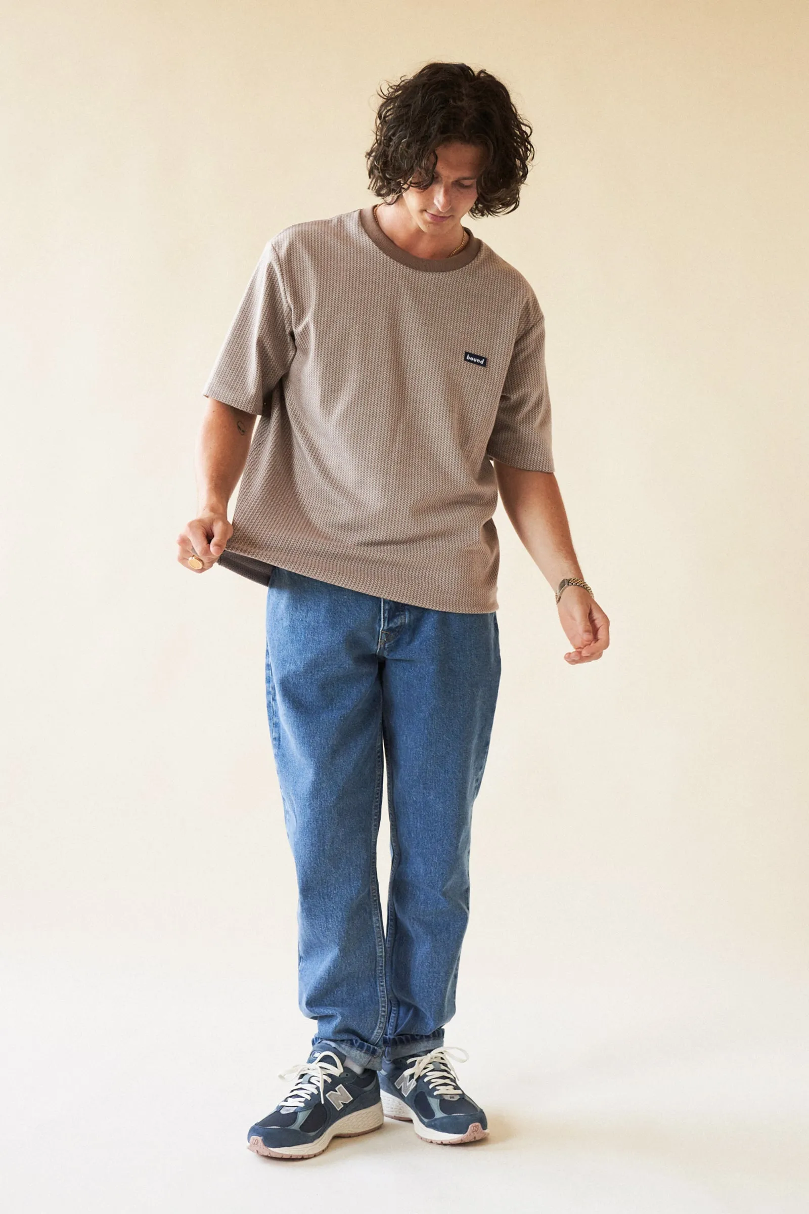 MILLET JACQUARD TEE - OAT