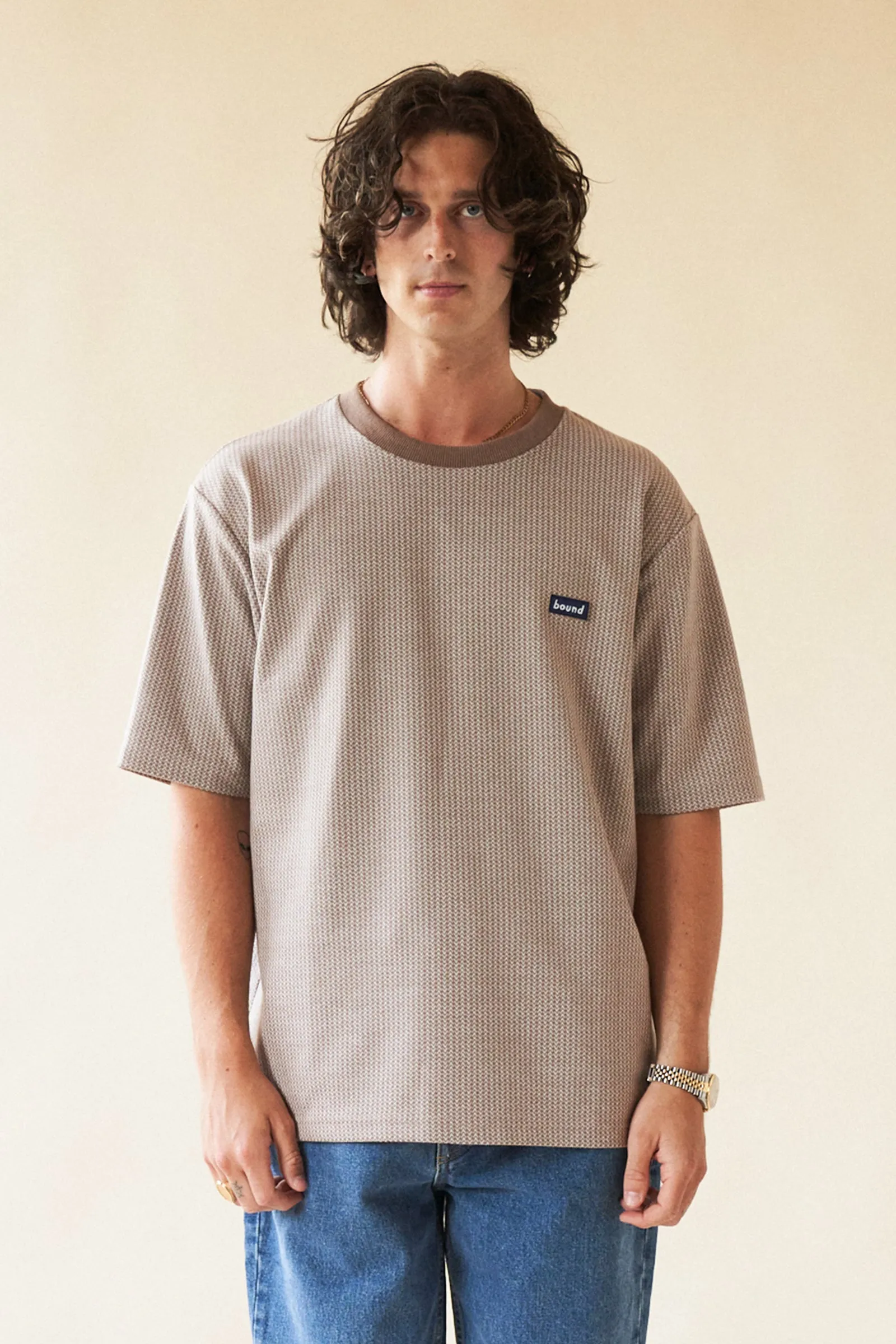 MILLET JACQUARD TEE - OAT