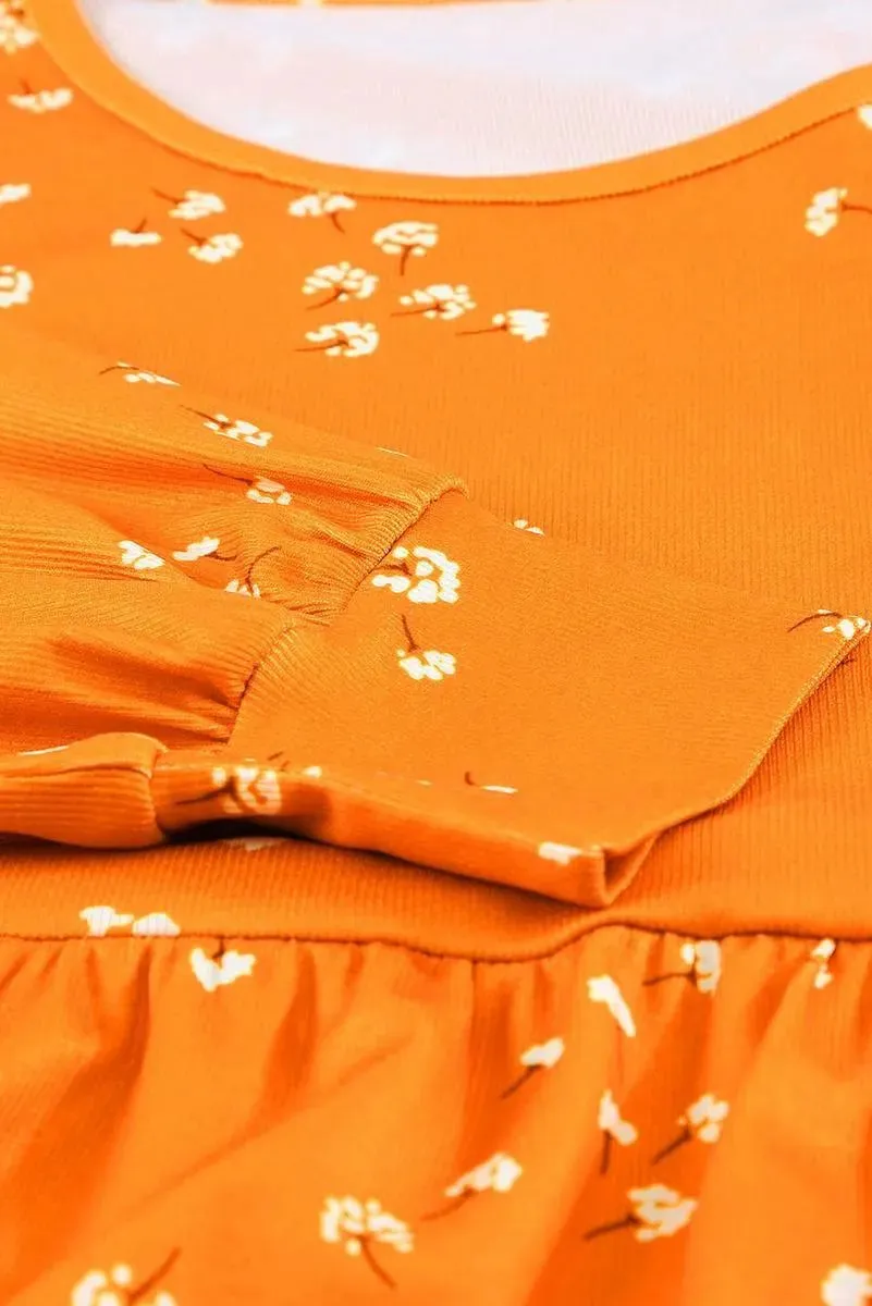 Orange Tunic Top for a fun and flirty look