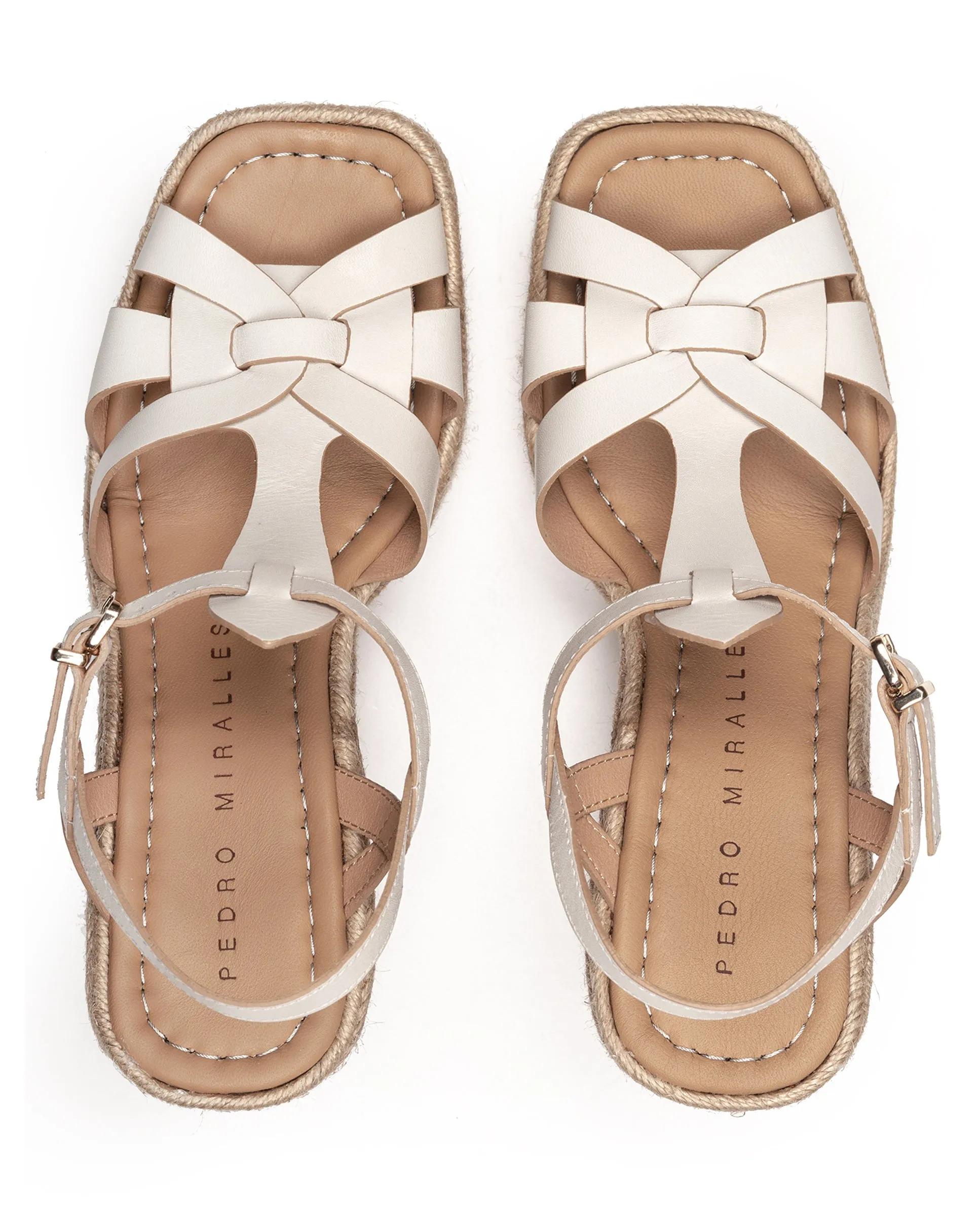 PEDRO MIRALLES BIANCA WEDGES