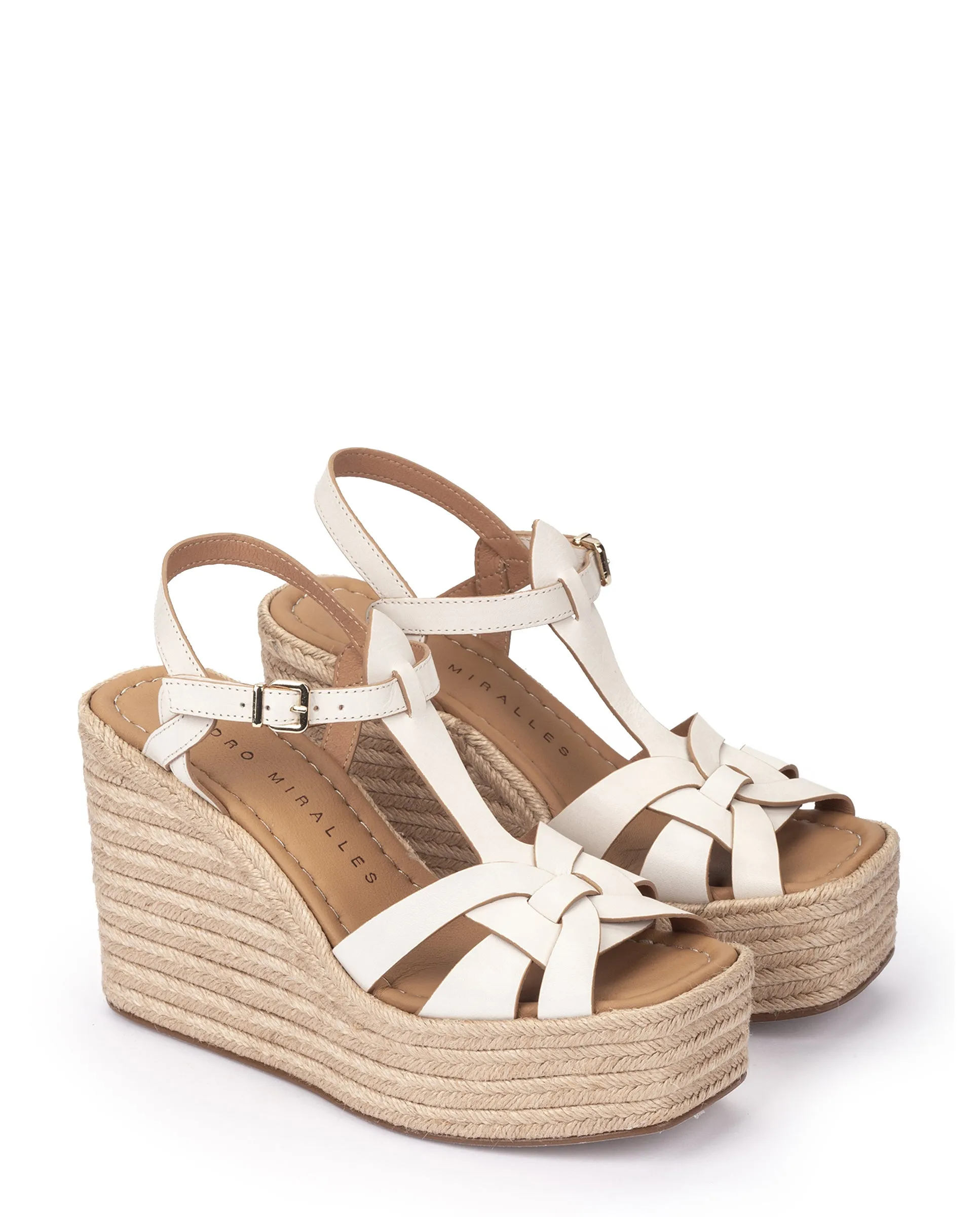 PEDRO MIRALLES BIANCA WEDGES