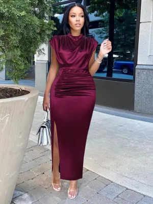 Pleated Elegant Long Dress