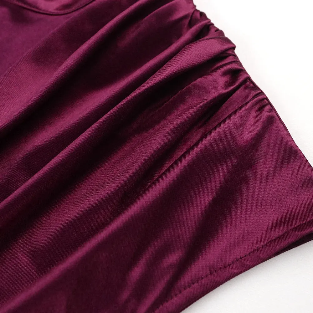 Pleated Elegant Long Dress