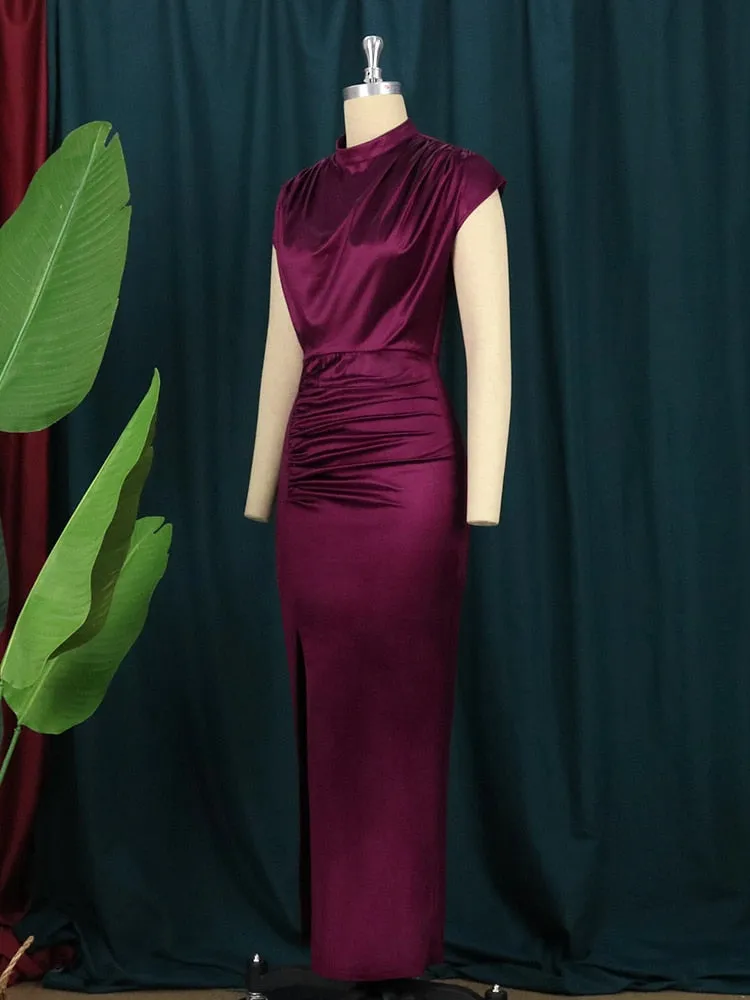 Pleated Elegant Long Dress