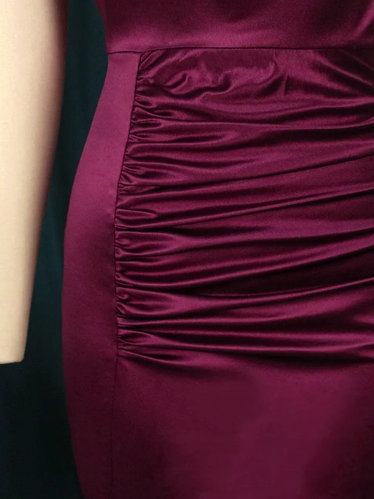 Pleated Elegant Long Dress