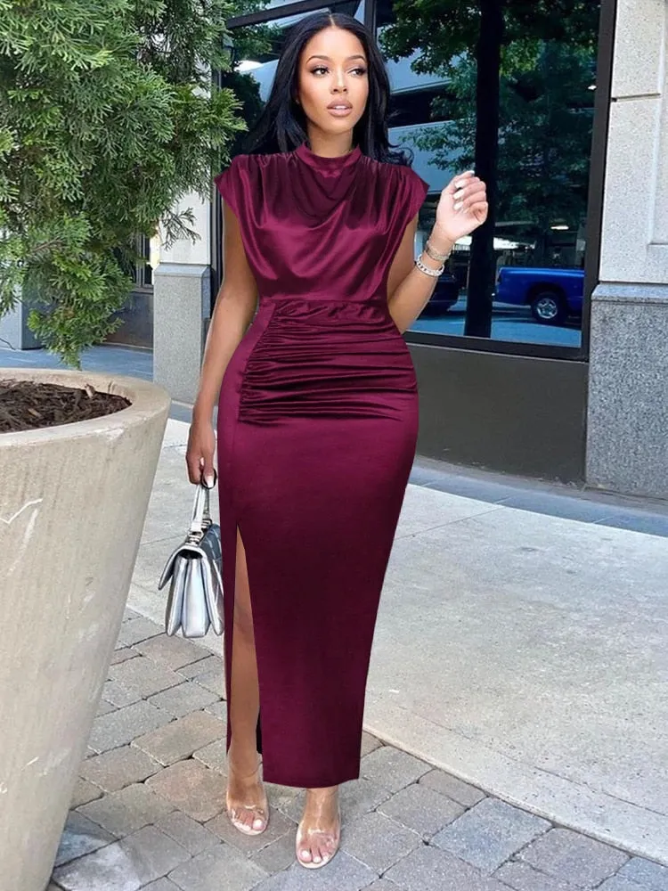 Pleated Elegant Long Dress