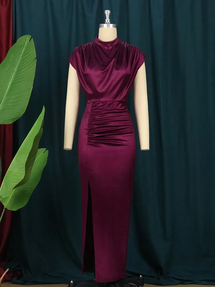 Pleated Elegant Long Dress