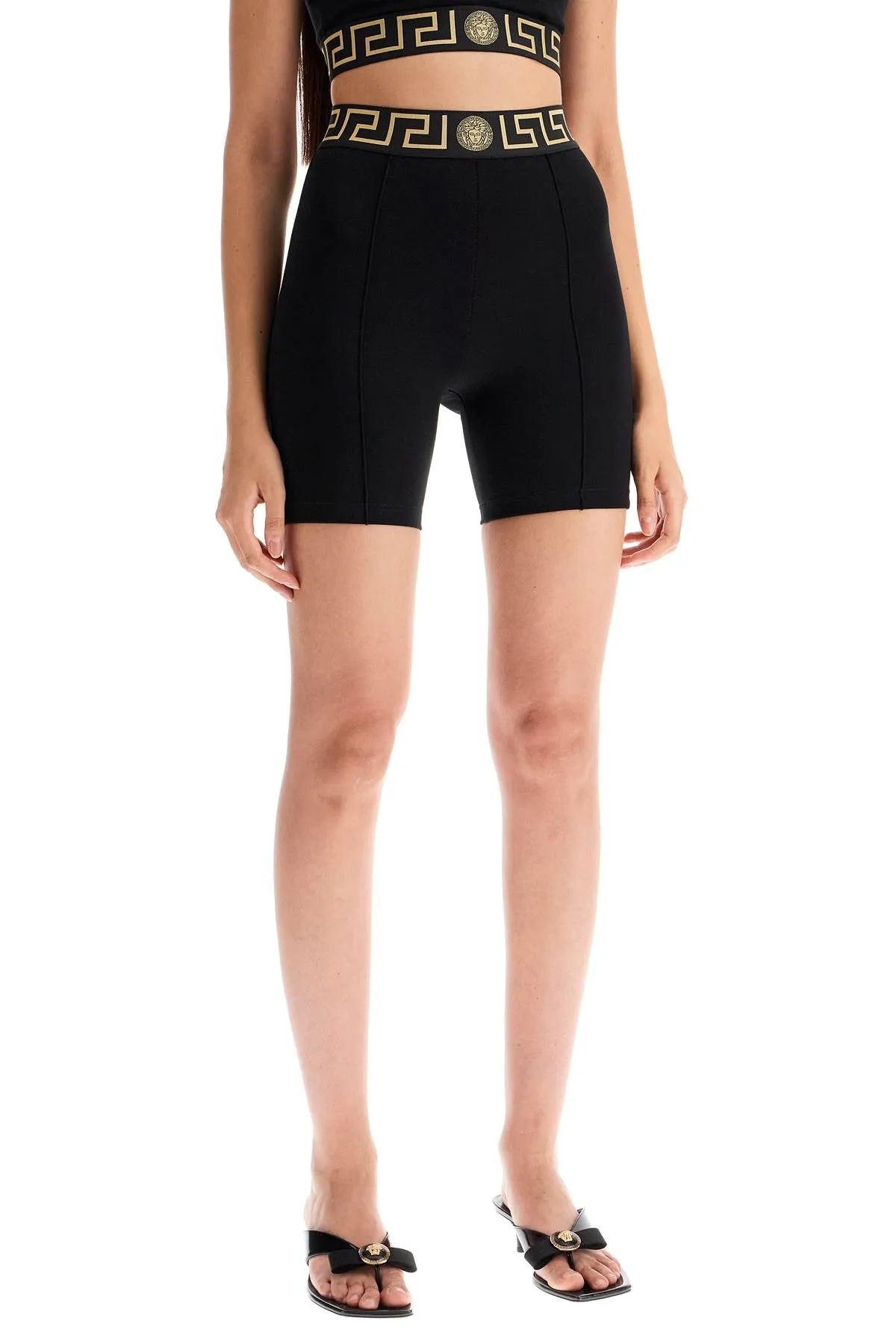 "SPORTY SHORTS WITH GREEK BAND