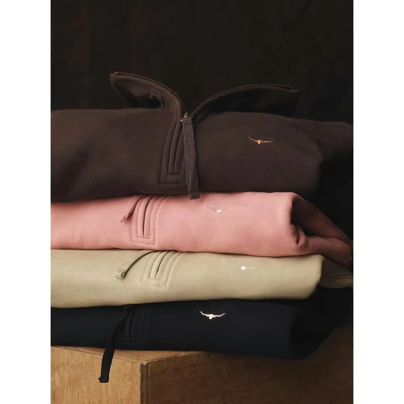 R.M.Williams Trickett Ladies Zip Neck Sweatshirt - Navy